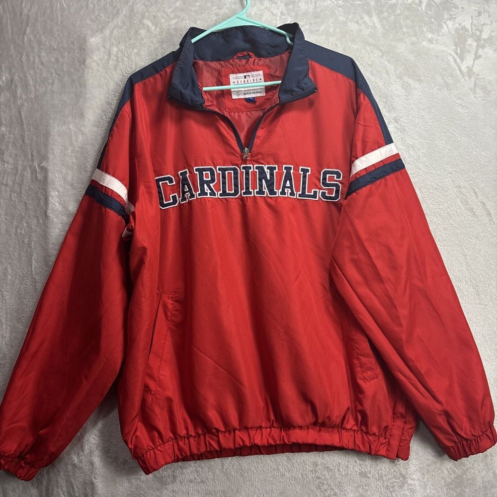 Genuine Merchandise GIII Large MLB St. Louis Cardinals Pullover Windbreaker